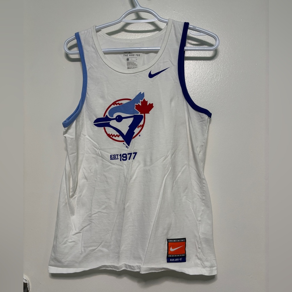 MLB NIKE TORONTO BLUE JAYS WHITE TANK TOP